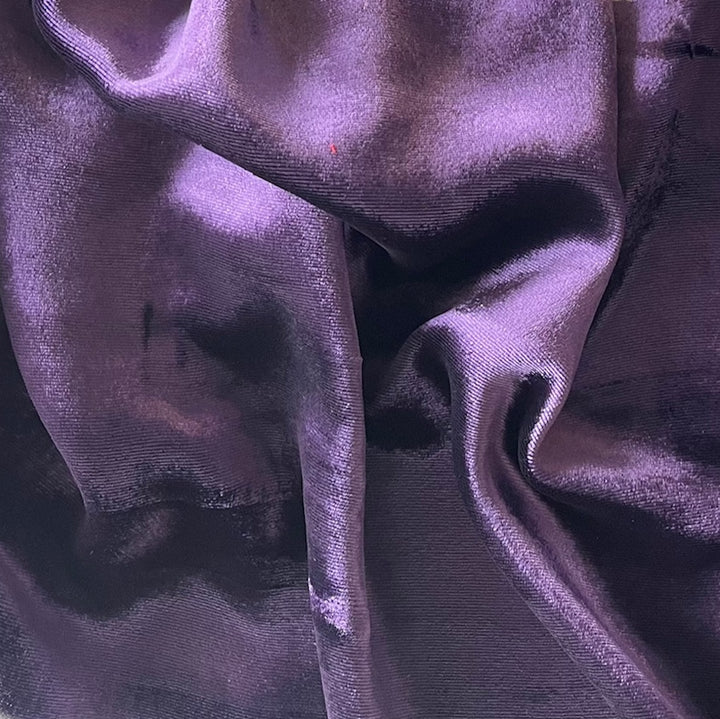 Saturated Amethyst Silk & Rayon Blend Velvet