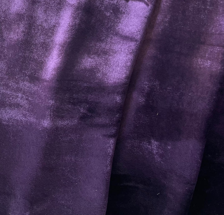 Saturated Amethyst Silk & Rayon Blend Velvet