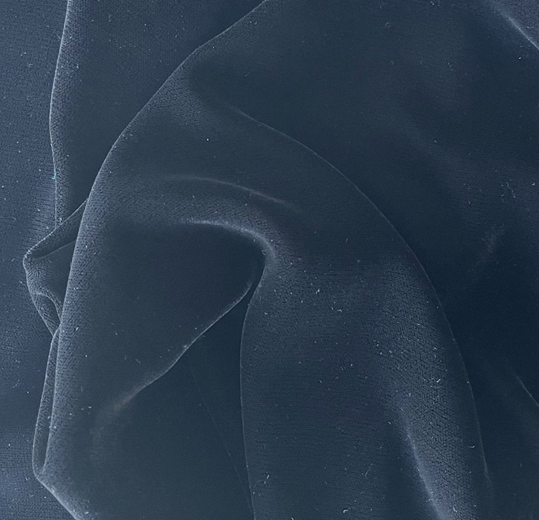 Onyx Black Acetate Blend Velvet (Made in Korea)