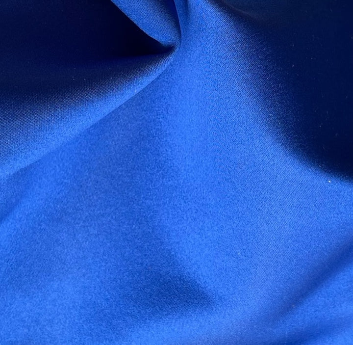 Lux Heavy-Weight Shimmering Sapphire Double-Faced Duchess Silk Satin (Made in Italy)