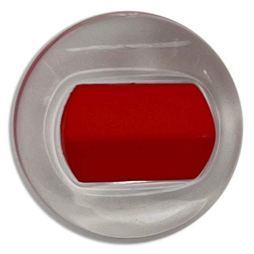 Carmine & Cloud Plastic Button (Made in Spain)