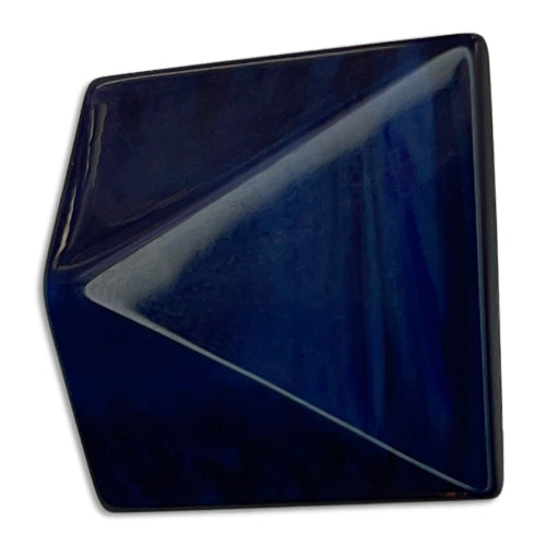 Bright Indigo Pyramidal Plastic Button (Made in France)