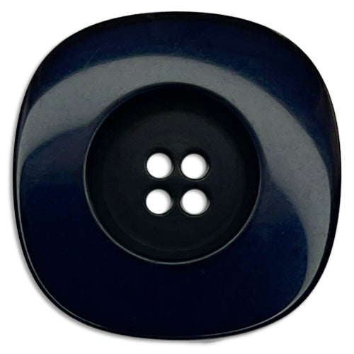 1" Midnight Navy 2-Hole Plastic Button (Made in Spain)