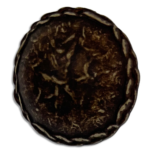 Textured Espresso Plastic Button (Made in Italy)