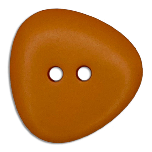 Triangular Pumpkin Spice 2-Hole Plastic Button (Made in Germany)