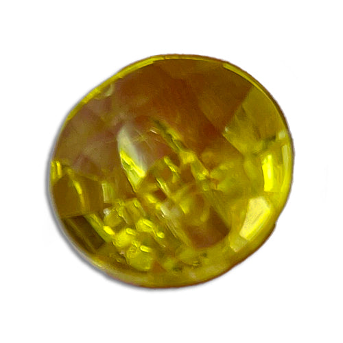 Citrine Faceted Plastic Button (Made in Germany)