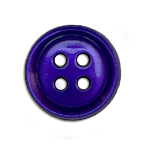Royal Purple 4-Hole Plastic Button (Made in Italy)
