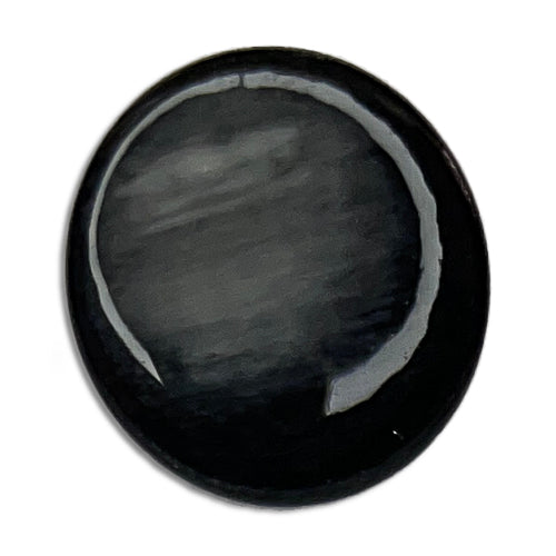 11/16" Ombré Fog & Onyx Plastic Button (Made in Spain)