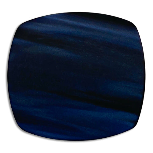 Square Royal Blue Plastic Button (Made in Italy)