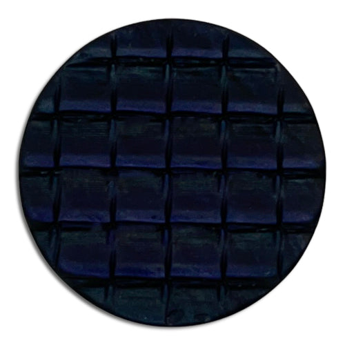 Gridded Bright Navy Plastic Button (Made in Italy)