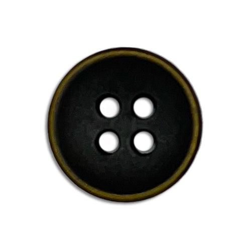 Chunky Bronze 4-Hole Plastic Button (Made in Germany)