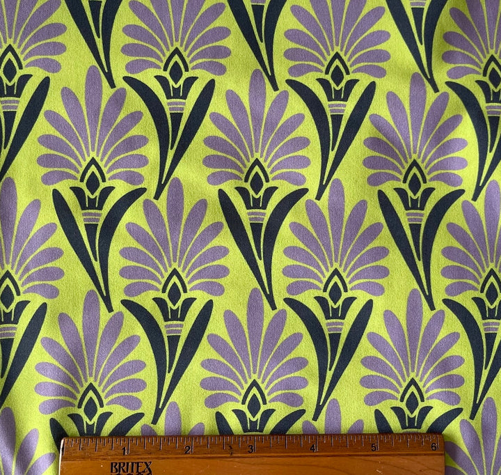 Designer Lighter-Weight Art Deco-Inspired Torch Polyester Knit (Made in Italy)