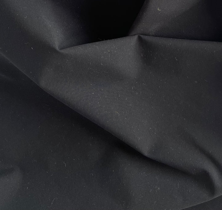 Couture Light-Weight Deceptively Simple Onyx Stretch Polyester (Made in Italy)