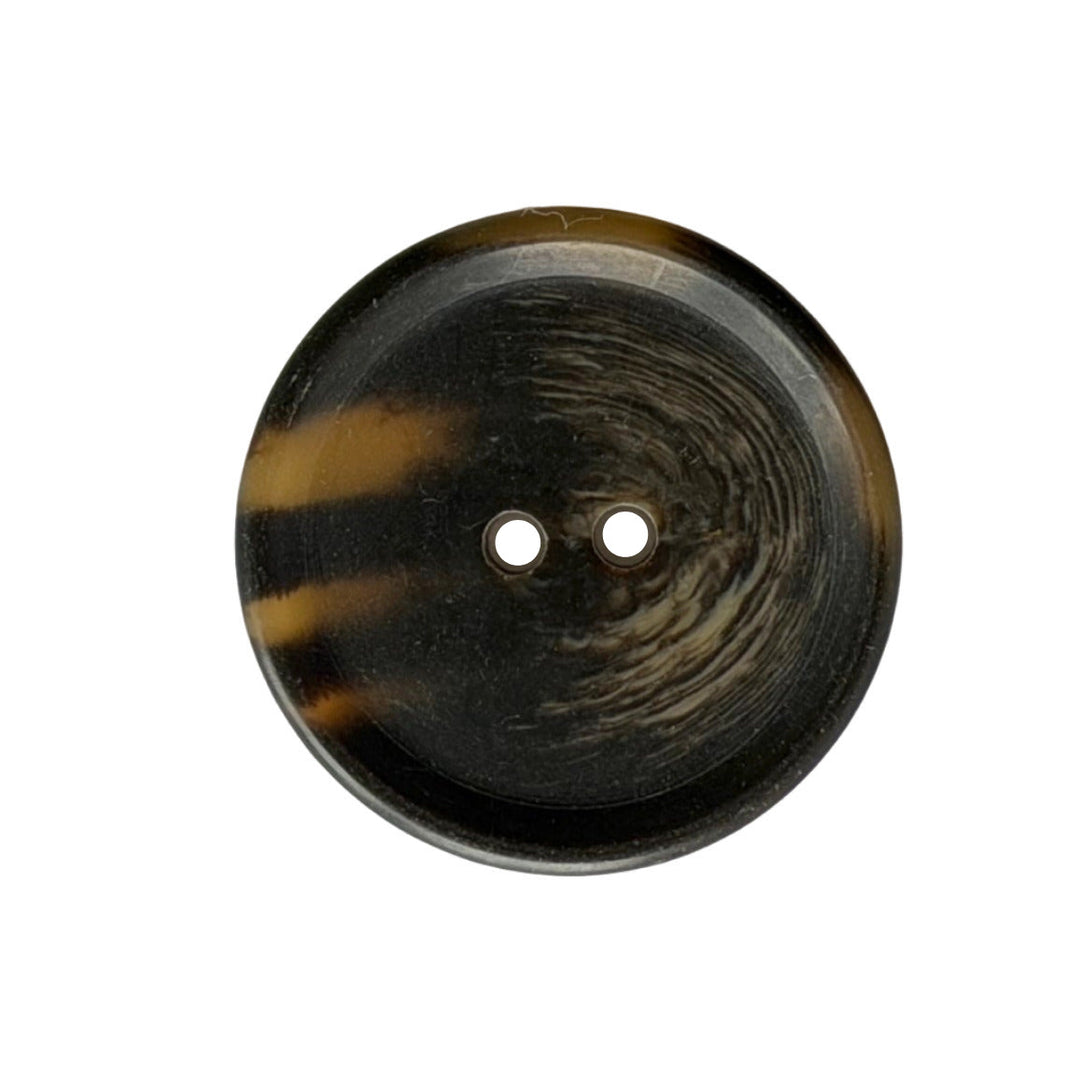 1 1/2" Classic Tortoise 2-Hole Plastic Button (Made in Italy)
