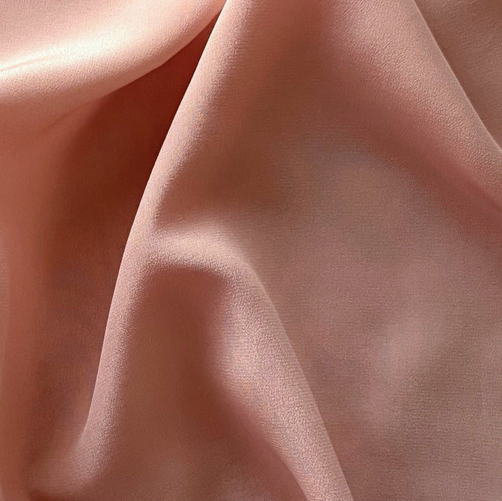 Lighter-Weight Ballet Slipper Apricot Silk Crepe de Chine (Made in Italy)