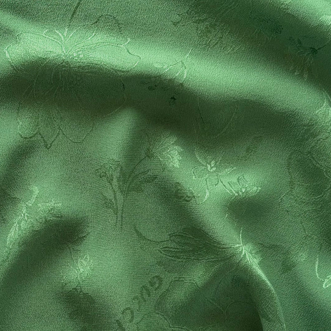 Gucci Grass Green Meadow Bouquet Signature Silk Jacquard (Made in