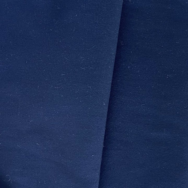 Mid-Weight Bright Navy Rayon Viscose Fleece (Made in Italy)