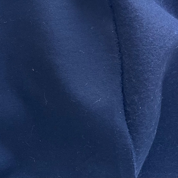 Mid-Weight Bright Navy Rayon Viscose Fleece (Made in Italy)