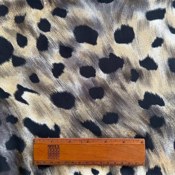 Fierce Cheetah Silk Crepe de Chine (Made in Italy)