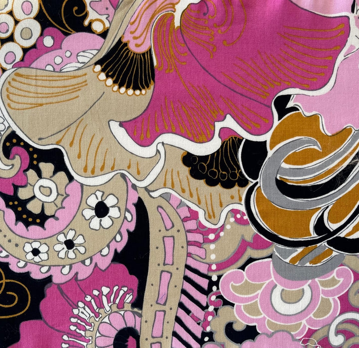 Lighter-Weight Psychedelic Bubblegum Pink Stretch Cotton Poplin (Made in Italy)