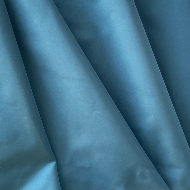 Loro Piana Elegant Dior Blue Silk Blend Taffeta (Made in Italy)