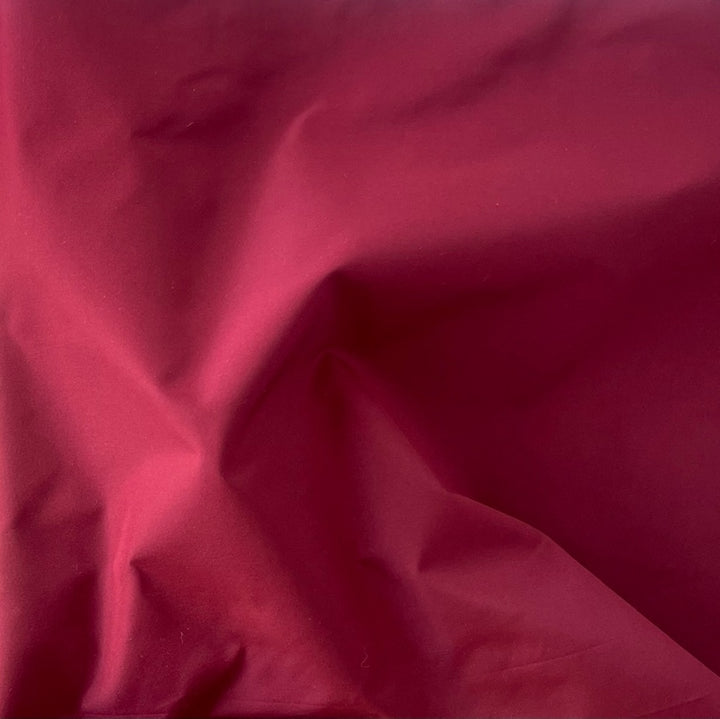 Loro Piana Rich Cranberry Silk Blend Taffeta (Made in Italy)