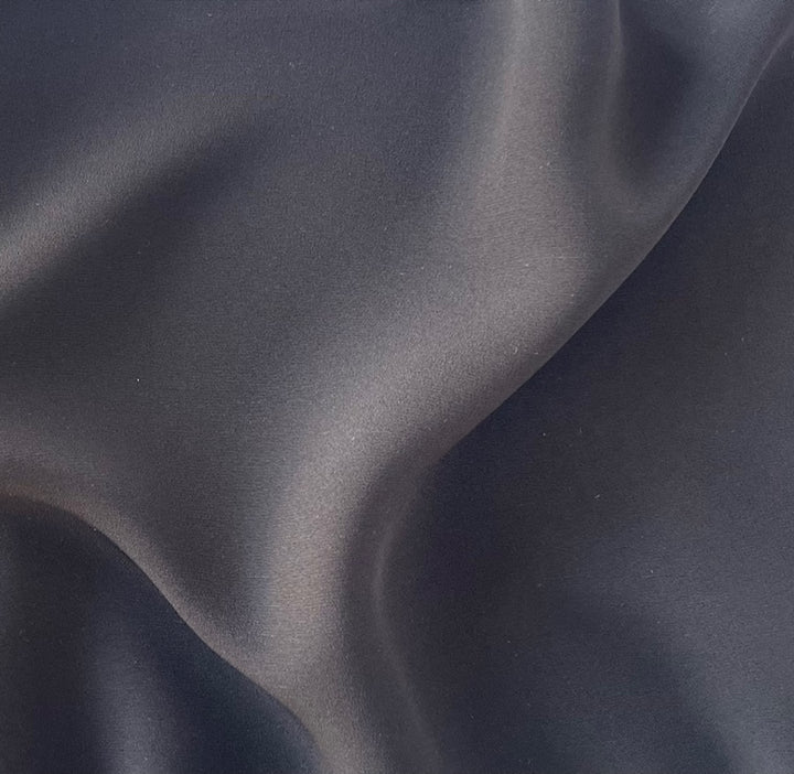 Bittersweet Chocolate 4-Ply Matte Silk Satin (Made in Italy)