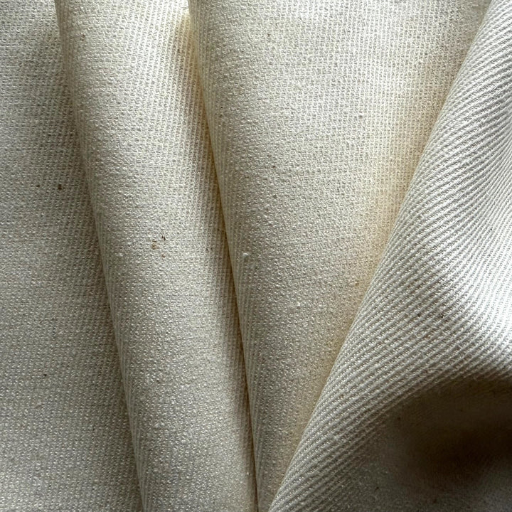 Mid-Weight Natural Raw Silk Twill (Made in Italy)