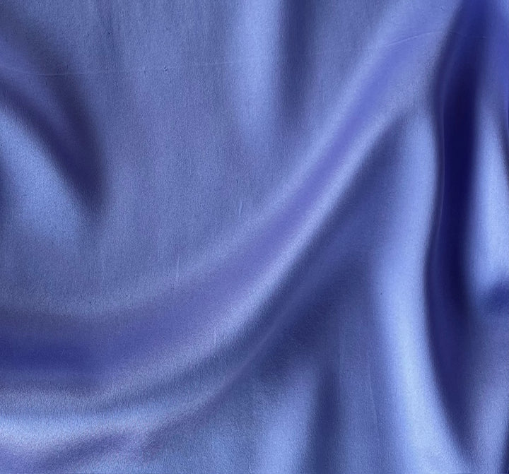 Lilaced Periwinkle Stretch Silk Satin Charmeuse (Made in Italy)