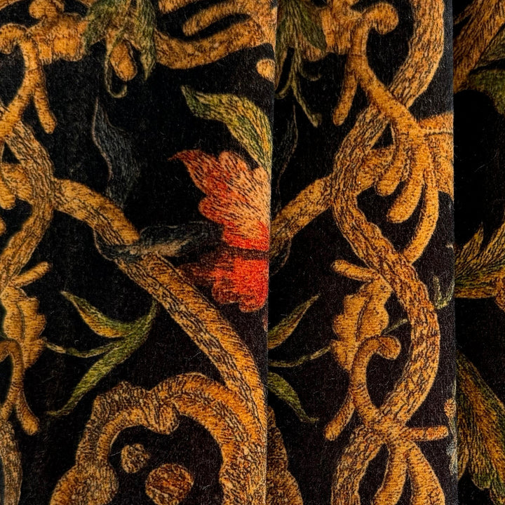 Rich Autumnal Florentine Cotton Velvet (Made in Italy)