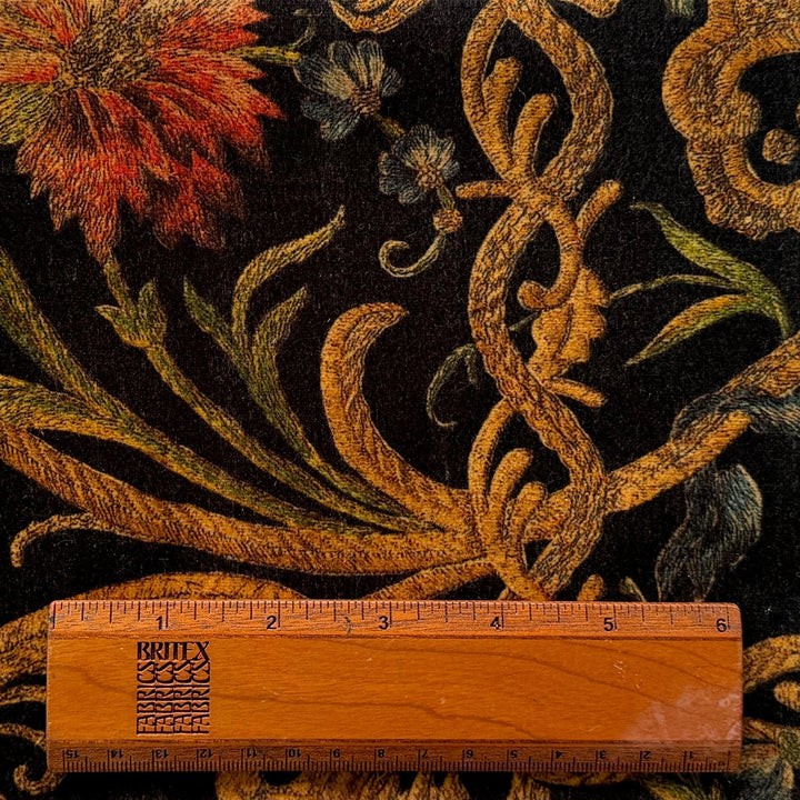 Rich Autumnal Florentine Cotton Velvet (Made in Italy)