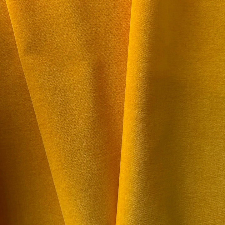 School Bus Yellow Stretch Cotton Velvet (Made in  Italy)