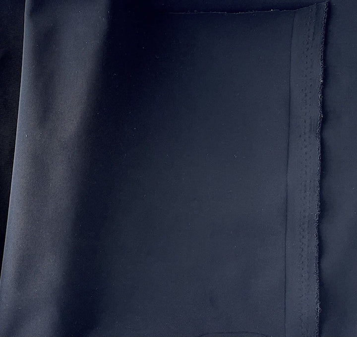 Herno Waterproof Jet Black Stretch Polyester Taffeta (Made in Italy)