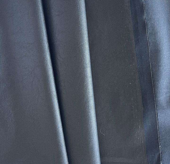 Higher End Onyx Polyurethane Blend Leatherette (Made in Italy)