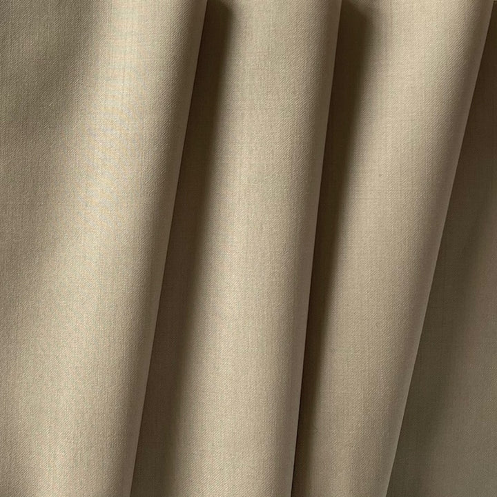 Classic Tan Super 130s Selvedged Wool Suiting  (Made in Italy)