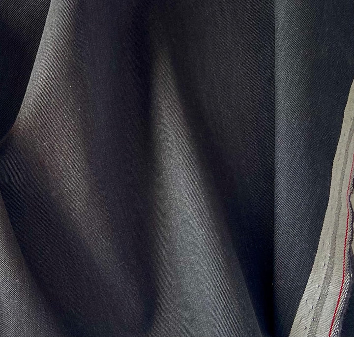 Light to Mid-Weight Anchor Grey Wool Twill Gabardine (Made in Italy)