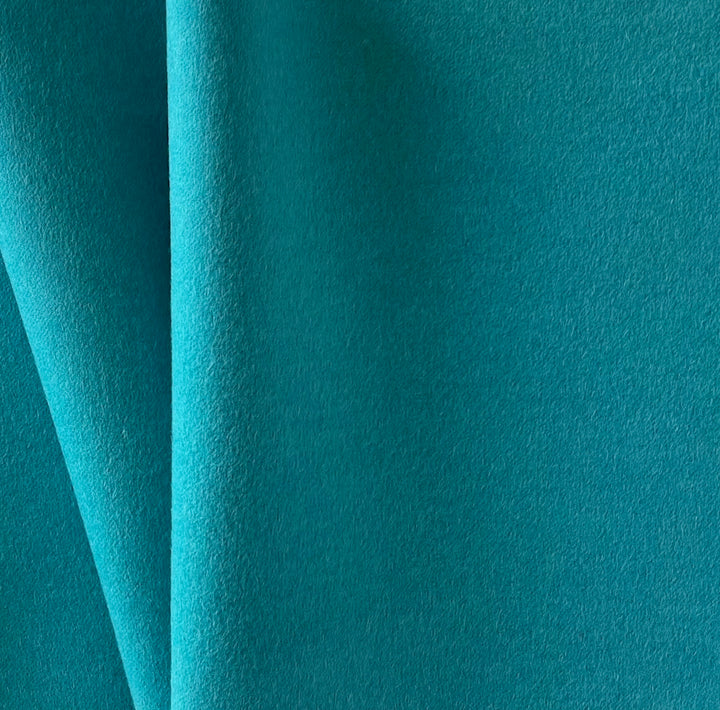 Underwater Deep Turquoise Cashmere Coating (Made in Italy)