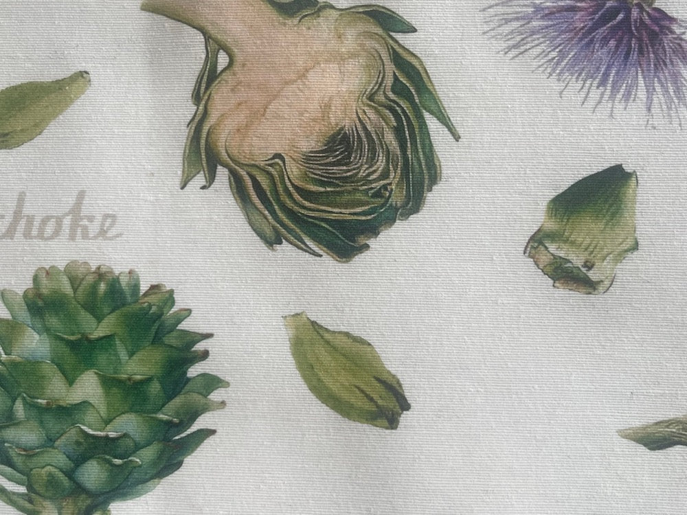 Flowering Artichokes Laminated Cotton (Made in Spain)