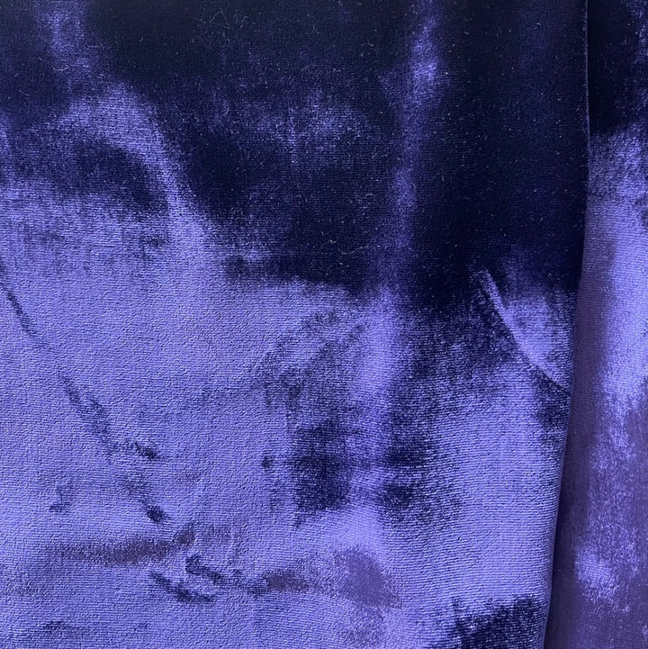Elegant Royal Purple Silk Blend Velvet