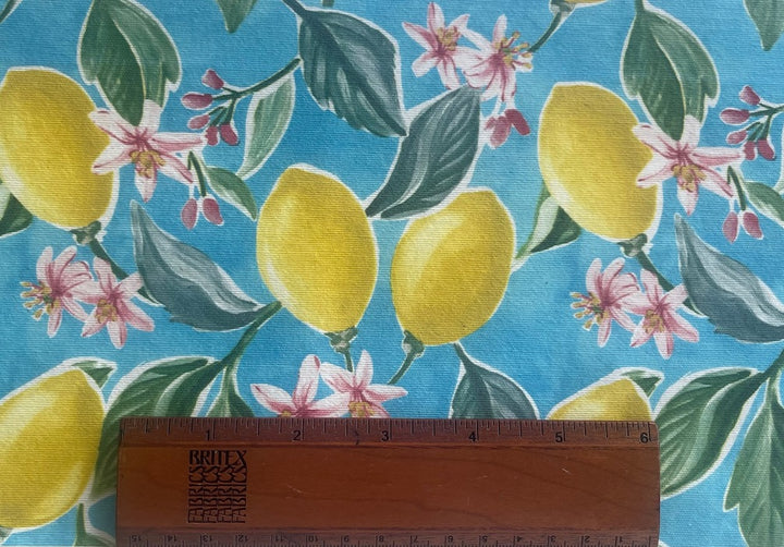 Lemon Tree, Very Pretty Laminated Cotton (Made in Spain)