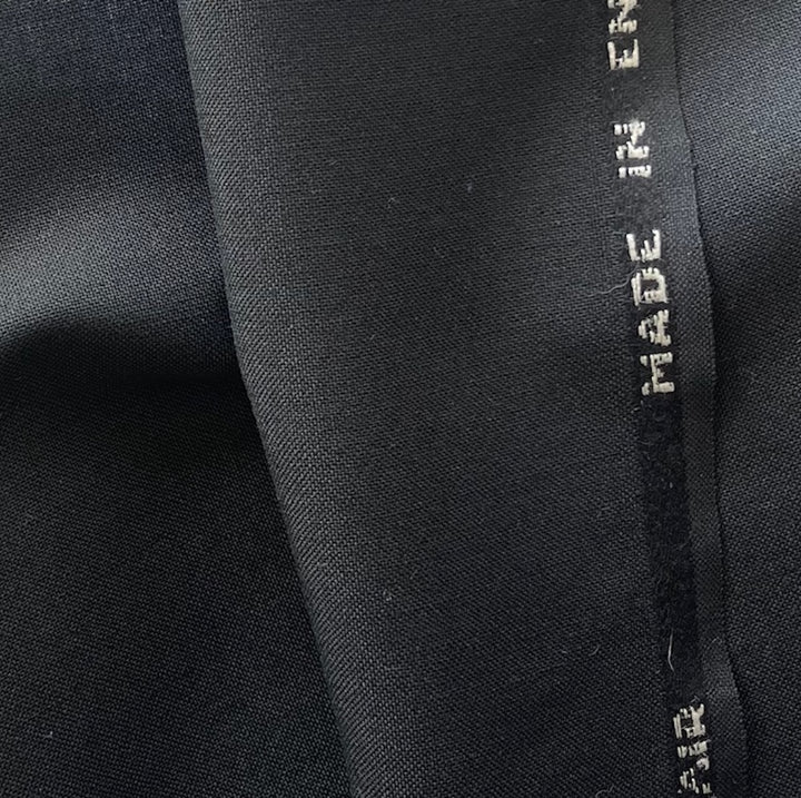 Dormeuil Off-Black Selvedged Tonik Wool & Mohair Suiting (Made in England)