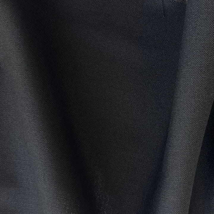 Dormeuil Crow's Wing Black Selvedged Tonik Wool & Mohair Suiting (Made in England)