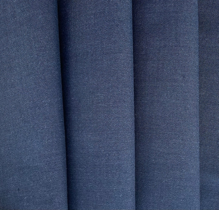 Dormeuil Nautical Navy Blue Selvedged Tonik Wool & Mohair Suiting (Made in England)