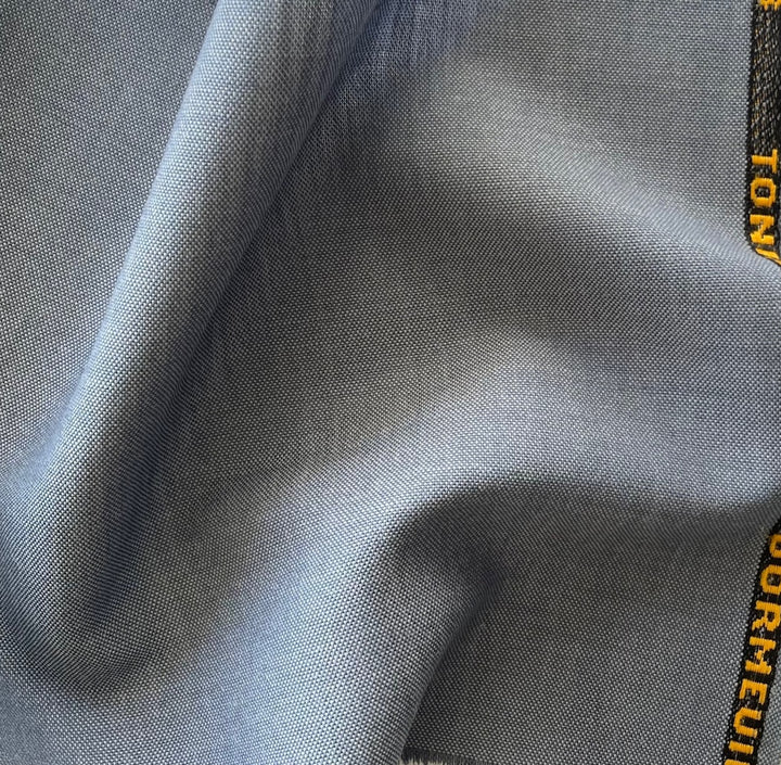 Dormeuil Dove Grey Selvedged Tonik Wool & Mohair Suiting (Made in England)