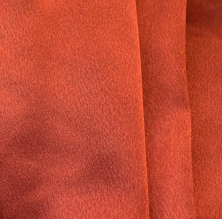 Rusted Sienna Polyester Crepe Back Satin (Made in Japan)