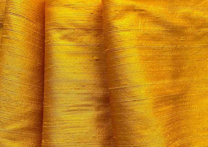 Spicy Marigold Silk Dupioni (Made in India)