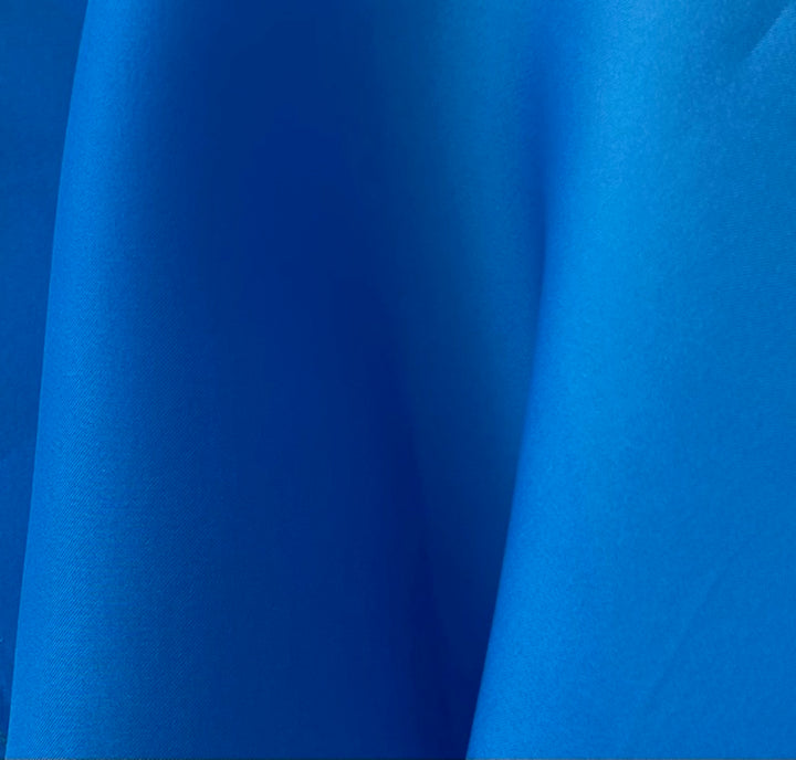 Semi-Sheer Azure Silk Satin Organza (Made in Italy)