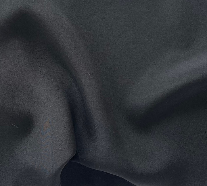 Heavier Jet Black 3-Ply Matte Silk (Made in Korea)