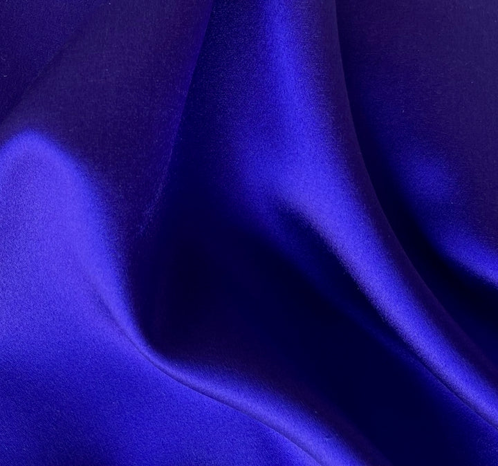 Heavier Royal Blue 4-Ply 40mm Silk Crepe Back Satin (Made in Korea)