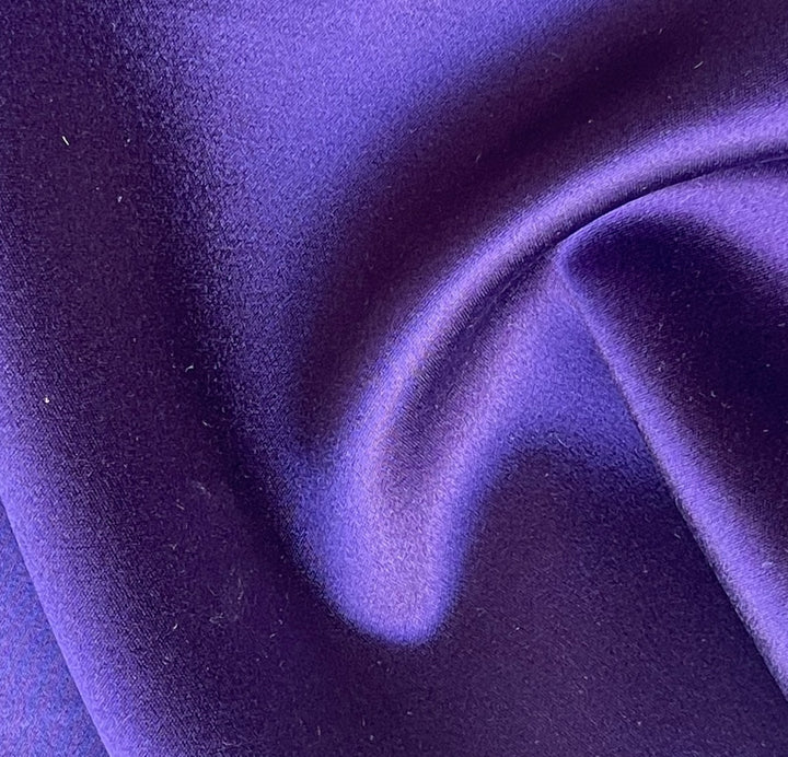 Heavier Deep Amethyst 4-Ply 40mm Silk Crepe Back Satin (Made in Korea)